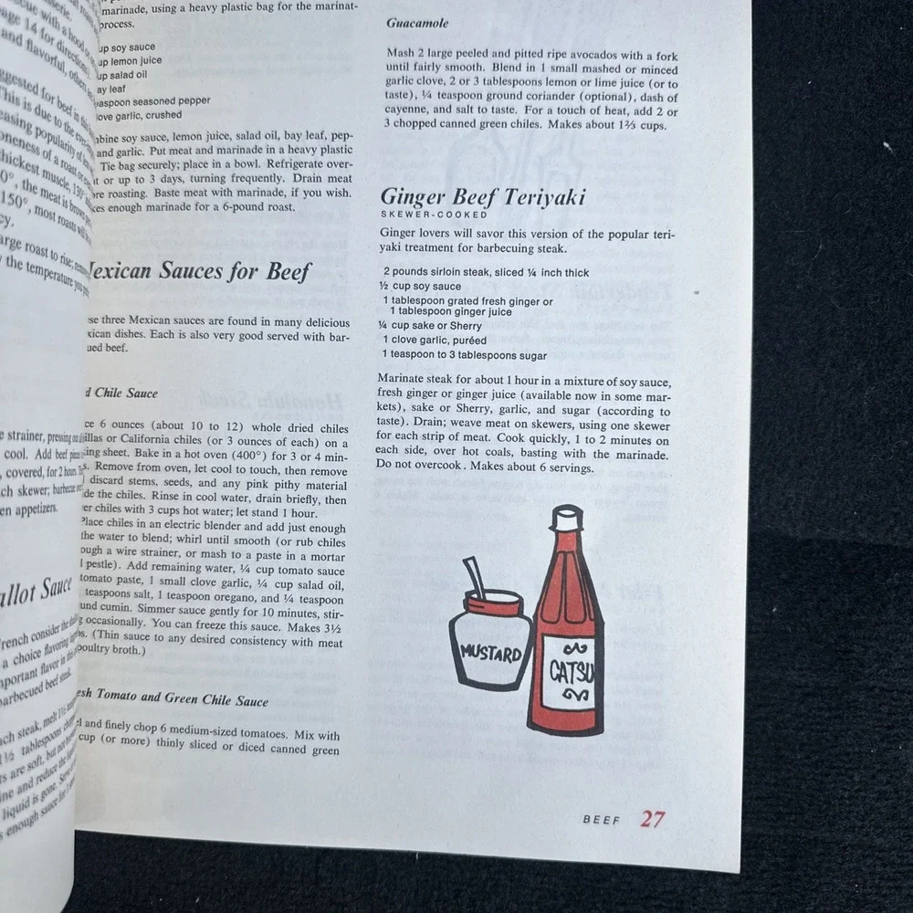 1975 Sunset Barbecue Cook Book - 300 Recipes - Good Condition